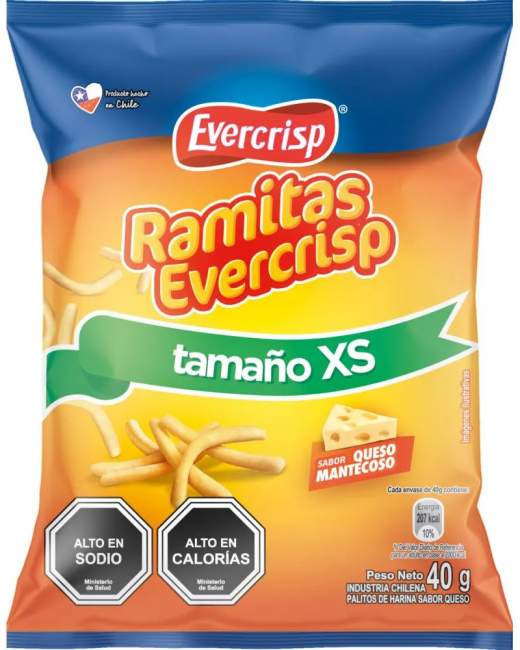 MANGA RAMITAS QUESO XS 40 G /10 UN/