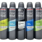 DOVE DESO SPRAY SURTIDO HOMBRE 150 ML PACK 12 UN.