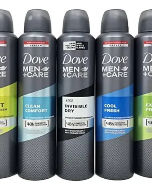 DOVE DESO SPRAY SURTIDO HOMBRE 150 ML PACK 12 UN.