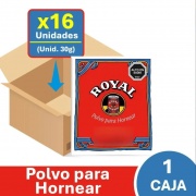 DISPLAY POLVO ROYAL 30 G 16 SOBRES