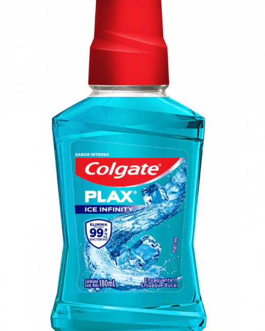 ENJUAGUE BUCAL COLGATE PLAX ICE 180 ML DESDE 6 UN.