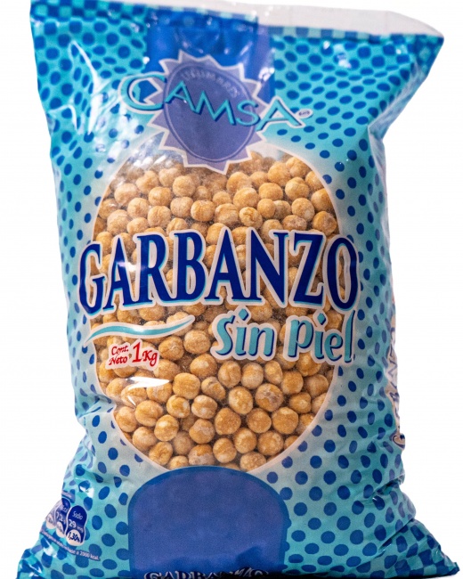 CAMSA GARBANZOS SIN PIEL 1 KG PACK 10 UN.