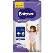 BABYSEC PAÑAL TALLA XXXG /14 UN/ PACK 8 UN.