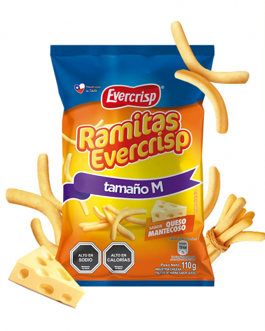 RAMITAS QUESO TAMAÑO M 110 G DESDE 10 UN.