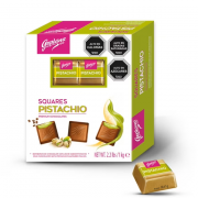 CUADRITO DE CHOCOLATE PISTACHO CAJA 60 UN.