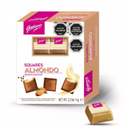 CUADRITO DE CHOCOLATE ALMENDRA CAJA 60 UN.