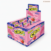 CHICLE BUZZY CROC YOGURT FRUTILLA FRESA 40 UN.