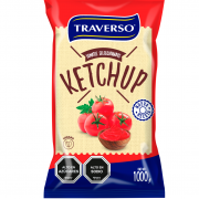 TRAVERSO KETCHUP 1 KG PACK 10 UN.