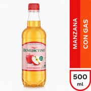 BENEDICTINO MANZANA CON GAS 500 ML DISPLAY 6 UN.