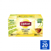 TE LIPTON YELLOW DE 20 BOLSITAS CAJA DE 12 UNIDADES