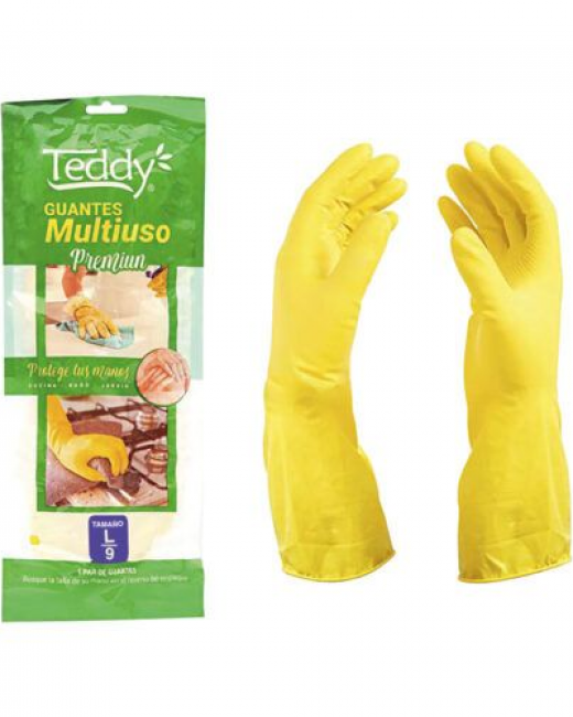 TEDDY GUANTES DE LATEX TALLA S-M-L PACK 12 UN.