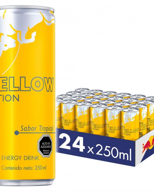 RED BULL YELLOW 250 ML BANDEJA 24 UN.