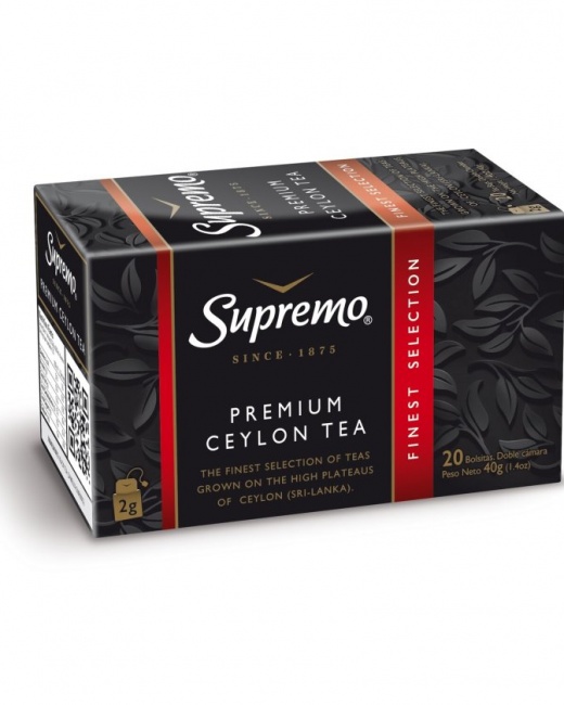 TE SUPREMO PREMIUN CEYLON CAJITA 20 UNIDADES