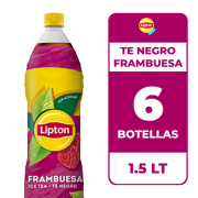 LIPTON TE NEGRO FRAMBUESA 1.5 LT 6UND.