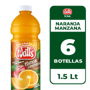 WATTS NARANJA MANZANA 1.5 LT DISPLAY 6 UN.