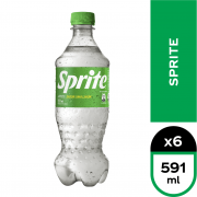 SPRITE 591 ML DISPLAY 6 UN.