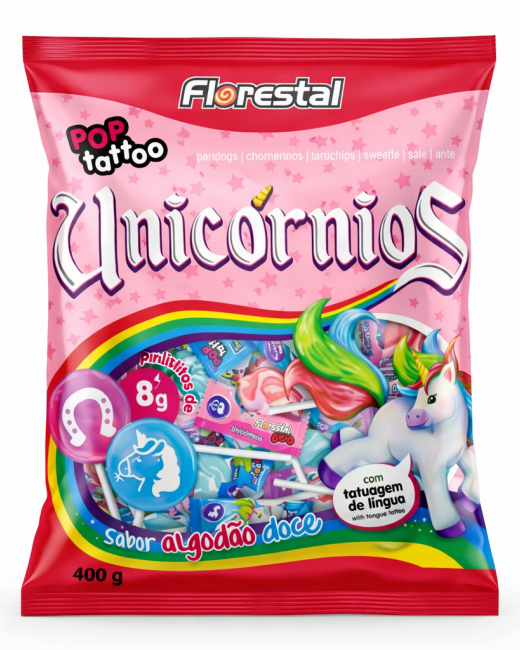 FLORESTAL PALETA POP UNICORNIO /50 UN/