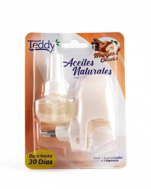 ENCHUFE  MANZANA CANELA AMBIENTADOR CON RESPUESTO CAJA 12 UN