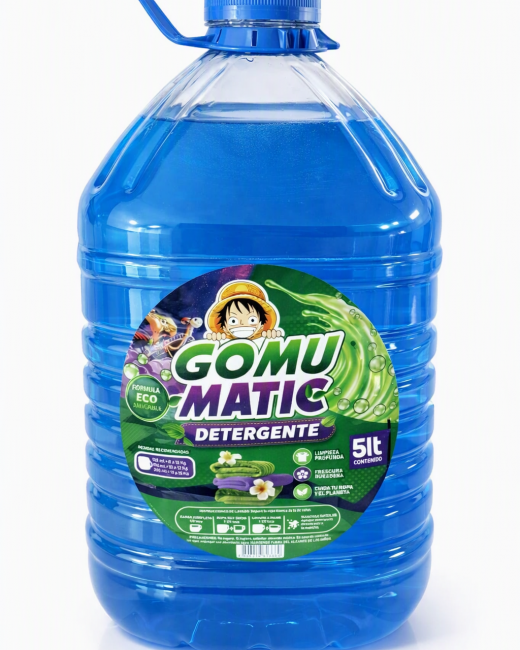 GOMU MATIC DETERGENTE ECO AZUL 5 LT DESDE 5 UN.