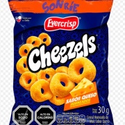 EVERCRIPS CHEEZELS 28 GRS PACK  10 UND