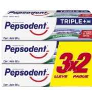 PEPSODENT 90 GR TRIPLE + CAJA DE 10 UNIDADES
