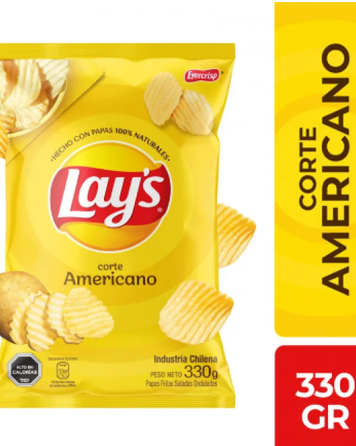 PAPAS LAYS C. AMERICANO 330 DESDE 2 UN. EN ADELANTE