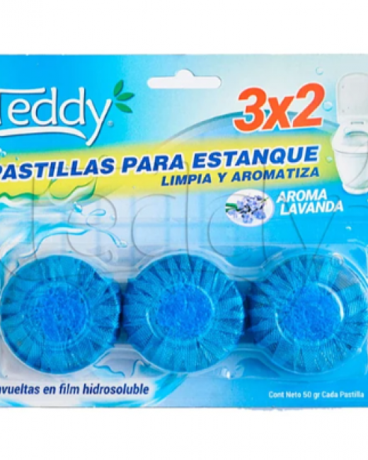 TEDDY PASTILLA PARA ESTANQUE CAJA DE 24 UNIDADES