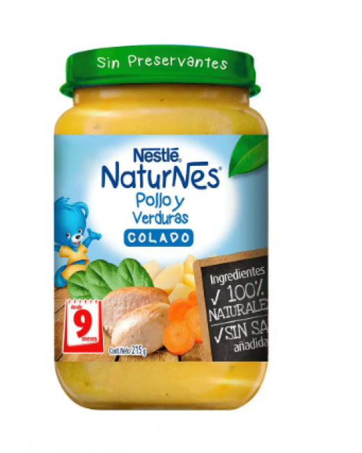 COLADO NATURES POLLO VERDURAS PACK 6 UNIDADES