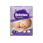 BABYSEC TALLA (P) MANGA DE 8 UNIDADES