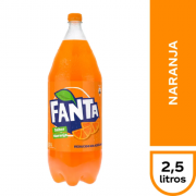 FANTA DESECHABLE 2.5 LITROS DISPLAY DE 6 UNIDADES