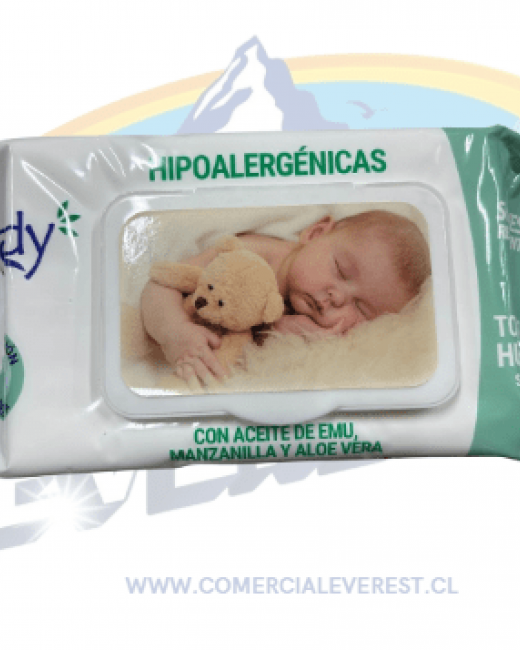 TEDDY TOALLITAS HUMEDAS HIPOALERGENICA CAJA 24 UN.