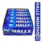 HALLS MENTOL AZUL CAJITA 12 UN.