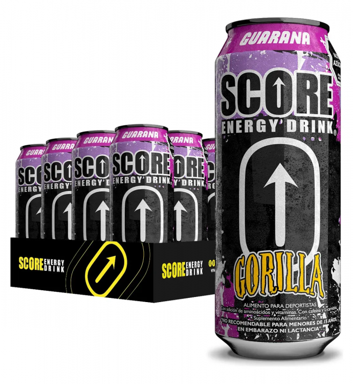 SCORE GORILLA 473 ML BANDEJA 24 UN.
