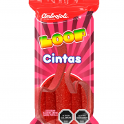 AMBROSOLI LOOP CINTAS FRUTILLA 67 G PACK 14 UN.