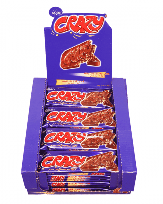 CRAZY WAFER 30 GR CAJA DE 24 UN.