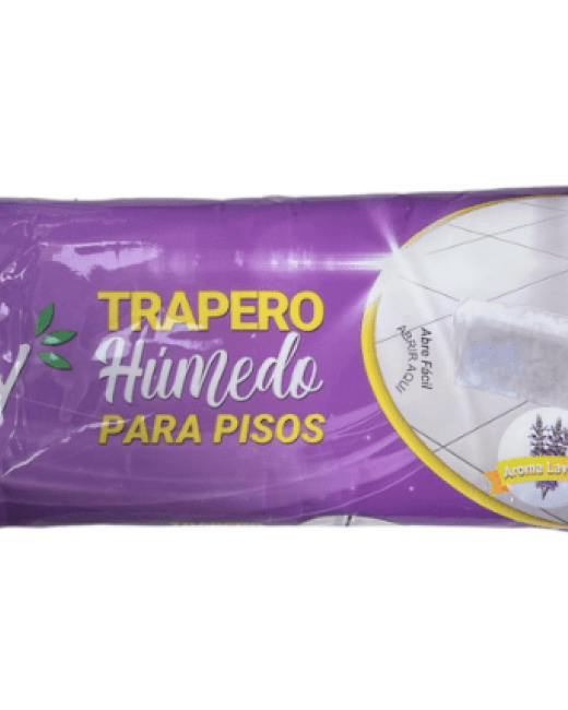 TEDDY TRAPERO HUMEDO LAVANDA CAJA DE 12UN.